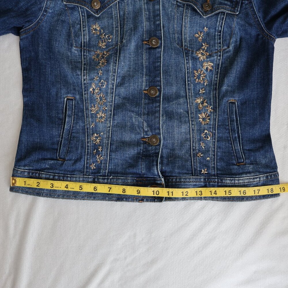 Jean Jacket - Size S - Embroidered - Style & Co - Picture 7 of 12